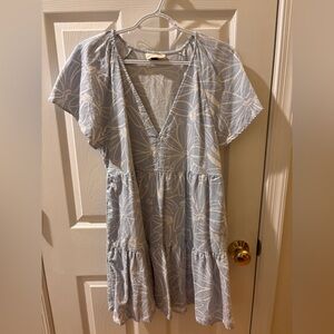 Universal Thread Blue and White Floral Dress Size Small